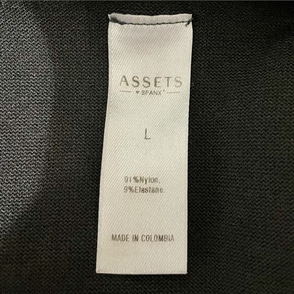 Assets By Spanx Womens Leggings Gray Black Camo Print Size Large Stretch - Picture 9 of 10